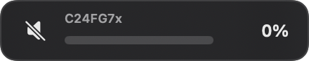 SlideHudVolume floating volume HUD